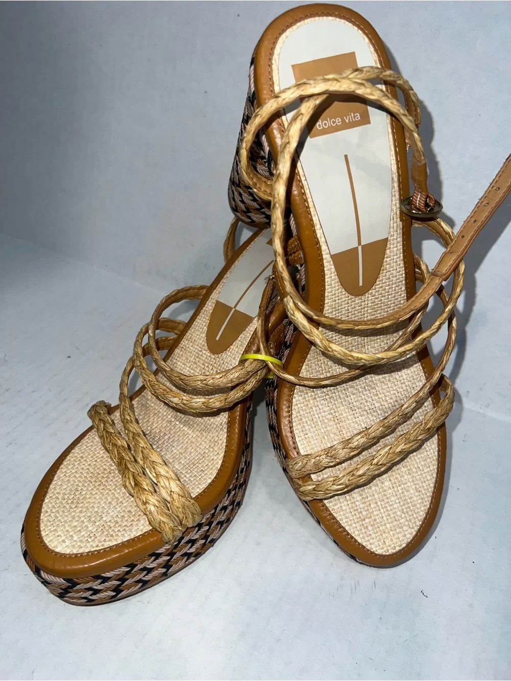 Dolce Vita Tan Braided Rope Platform  Sandals 👡